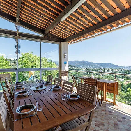 Vila Monte Cristo - Conviviale A - Superbe Vue, Piscine Et Jeux En Plein Air Nice
